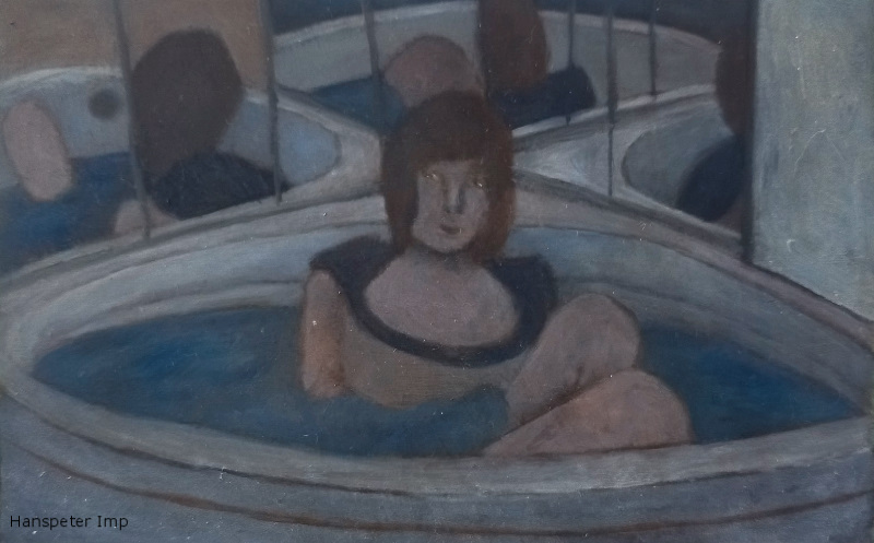 bath three bathe reflect mirror