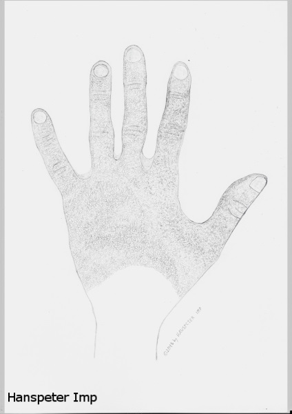 left hand self portrayal