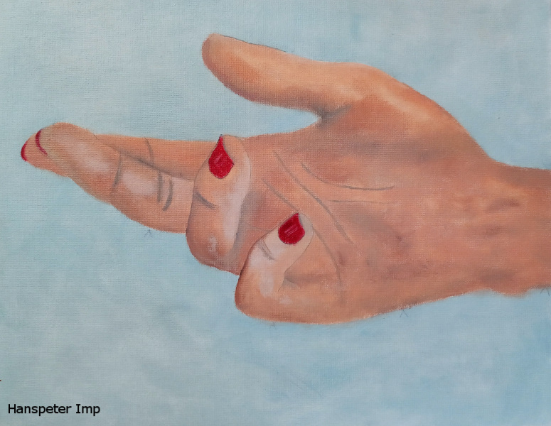 outstretched hand