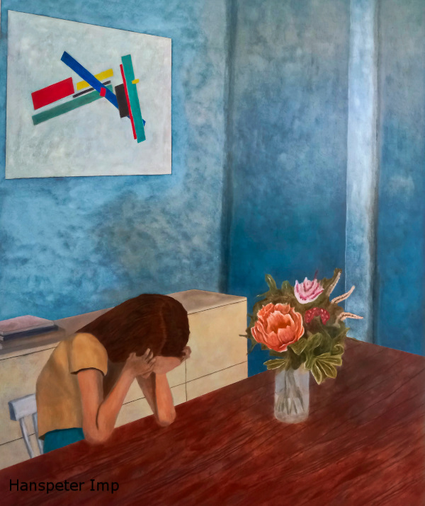 sad head bowed