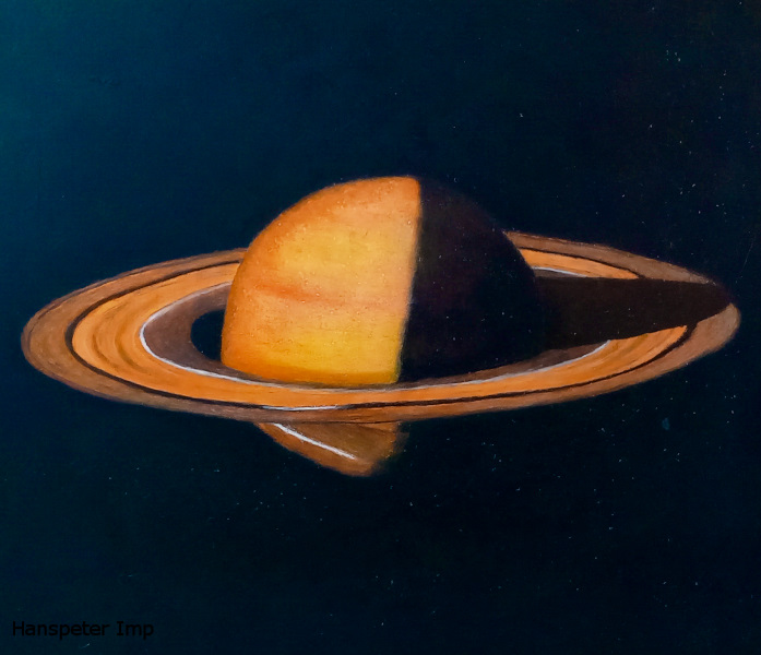 saturn planet with moon