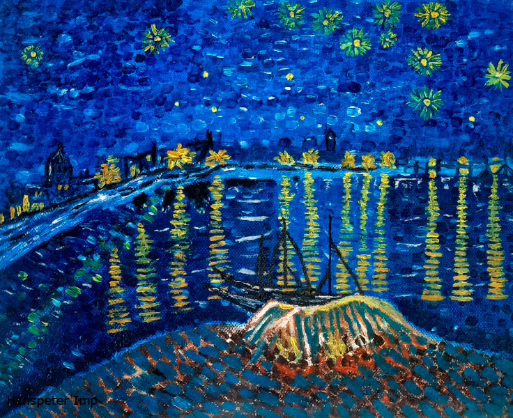 starry night over the rhone vincent van gogh