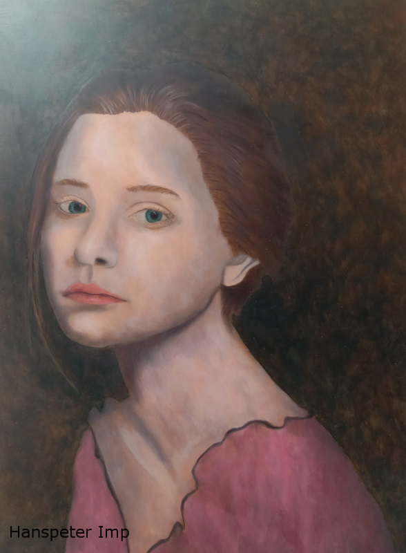 the girl with pink shirt